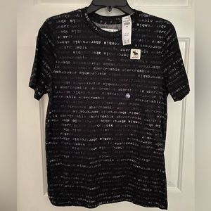 NWT Boys Abercrombie Logo Tee Sz XL 15/16